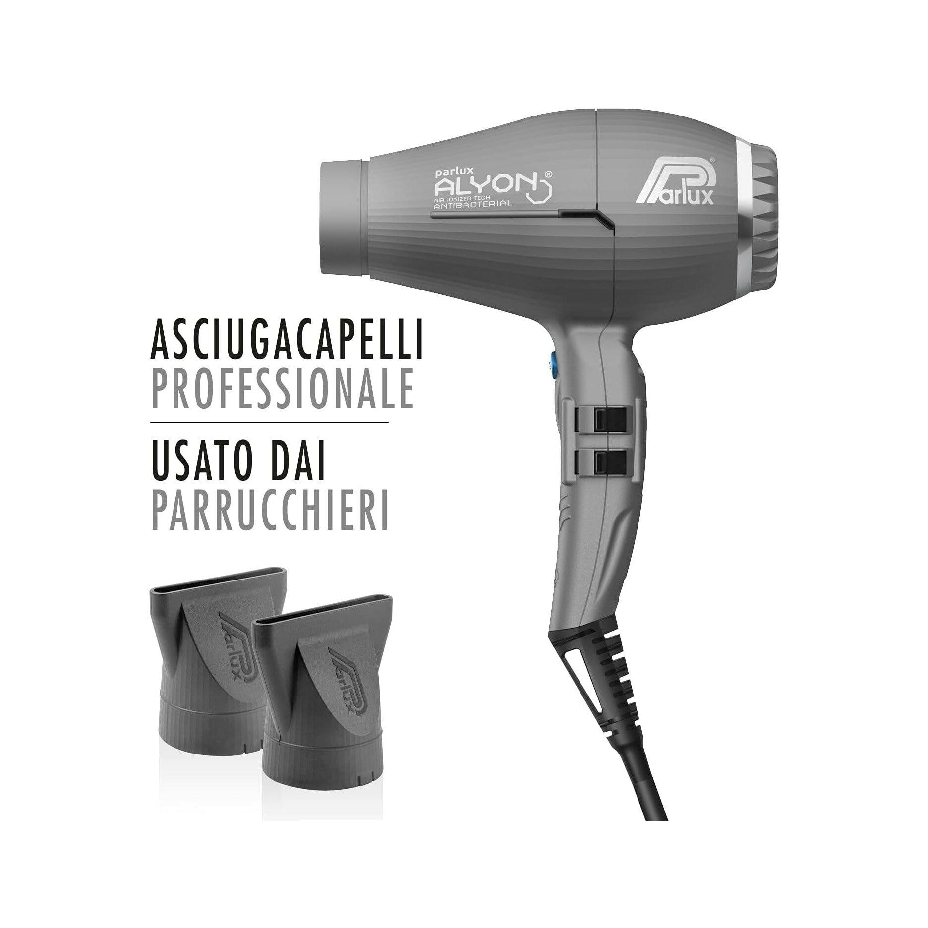 Parlux Asciugacapelli Professionale Alyon Grigio Opaco