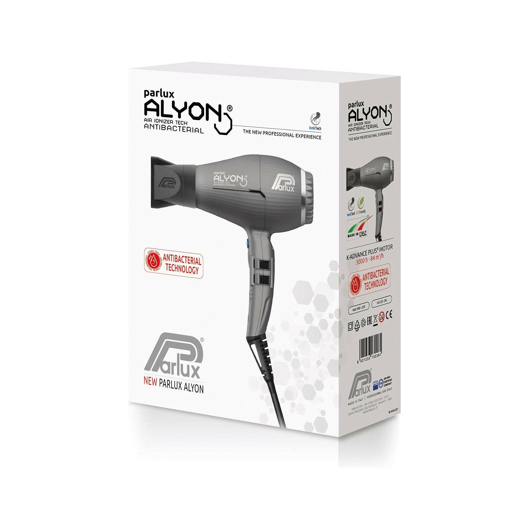 Parlux Asciugacapelli Professionale Alyon Grigio Opaco