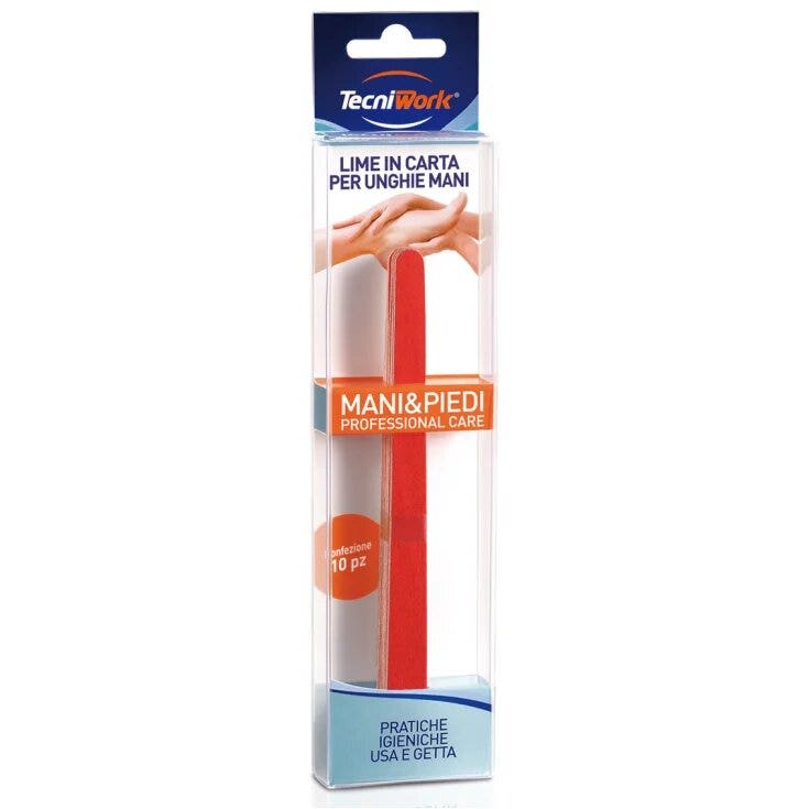 Tecniwork Lima de Uñas de Papel para Manos 10 Piezas-2