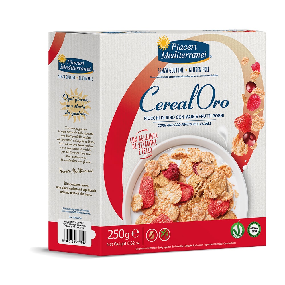 Piaceri Mediterranei Copos De Arroz Con Maíz Y Frutos Rojos 250g-4
