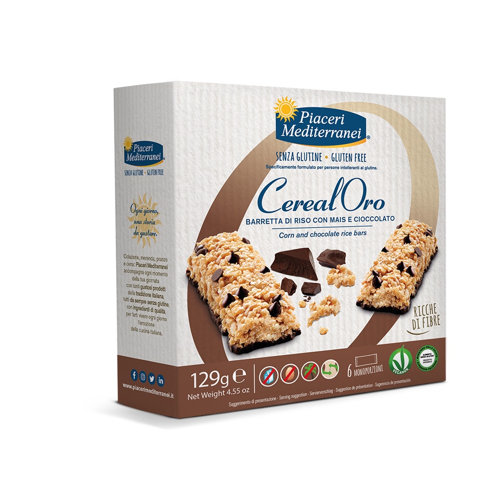 Piaceri Mediterranei Barritas De Arroz Maíz Y Chocolate 129g-3