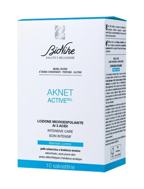 Bionike Aknet ActivePeel 10 toallitas desechables