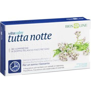 Bios Line Vita Calm All Night Melatonina 30 Comprimidos-1