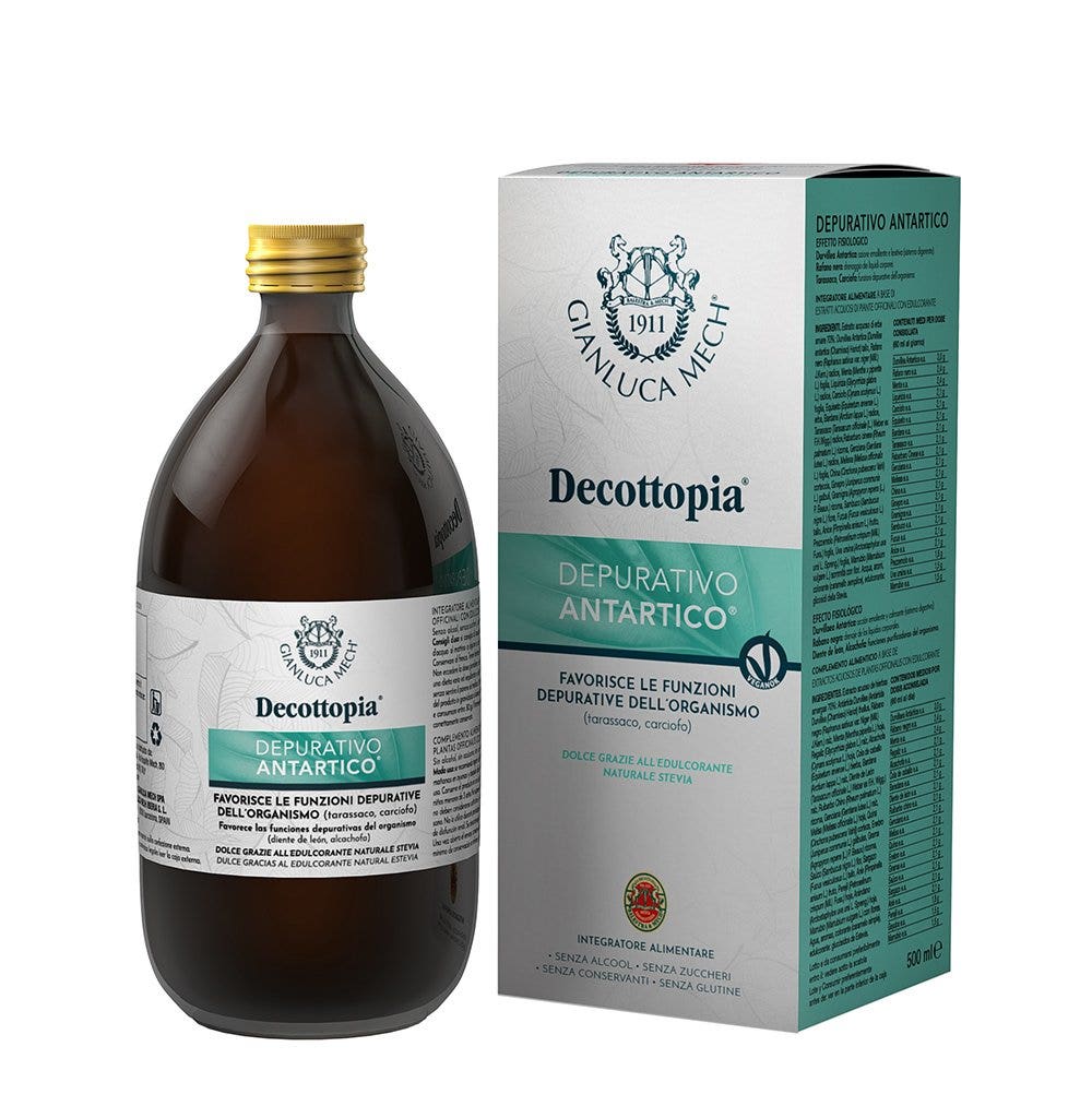 Gianluca Mech Decottopia Antártica Depurativa Con Stevia 500ml-2