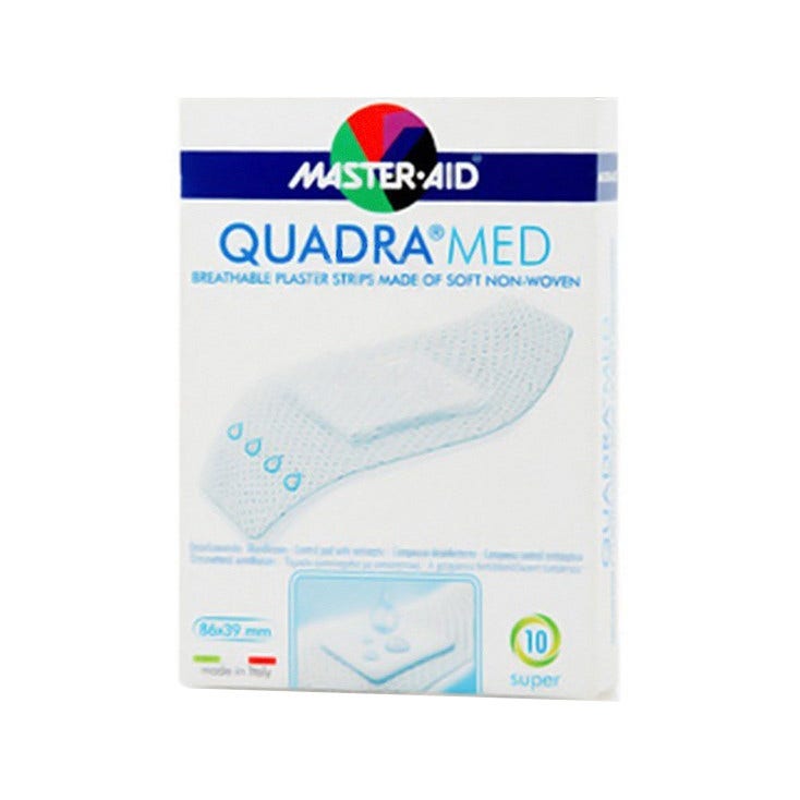 Master Aid Quadra Med Dermoactive Super 86x39mm 10 Piezas-3