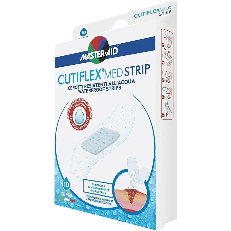 Master-Aid Cutiflex Strip Apósito Transparente Impermeable 10 Piezas-2