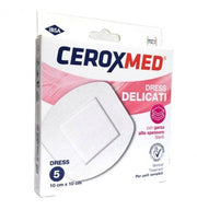 Ceroxmed Compresas Dress, tiritas delicadas, 10 x 10 cm, 5 unidades