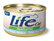 Life Pet Care Comida húmeda de atún y pescado blanco para gatos adultos 85 g