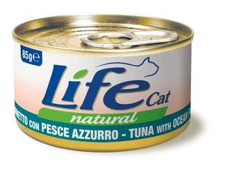 Life Pet Care Comida húmeda de atún con pescado azul para gatos adultos 85 g