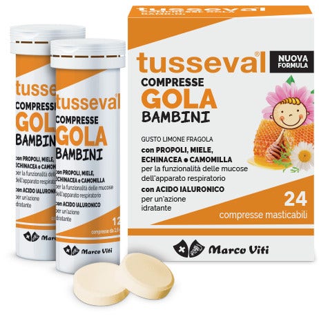 Marco Viti Tusseval Garganta Niños 24 Comprimidos-1