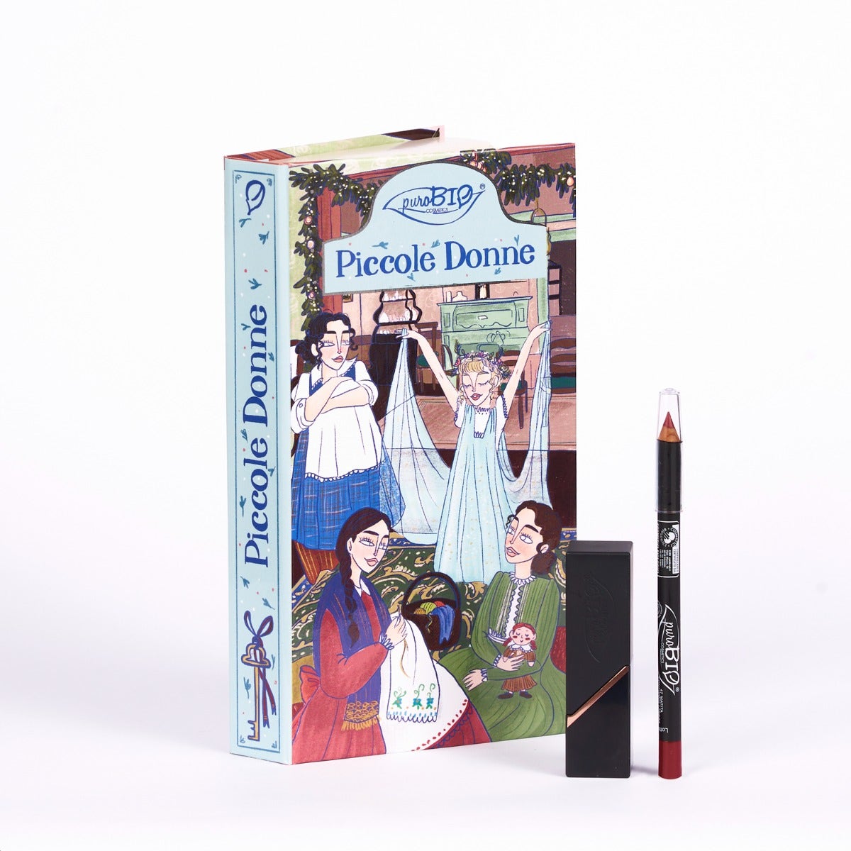 Purobio Kit Pequeño Mujer Pintalabios + Lápiz-2