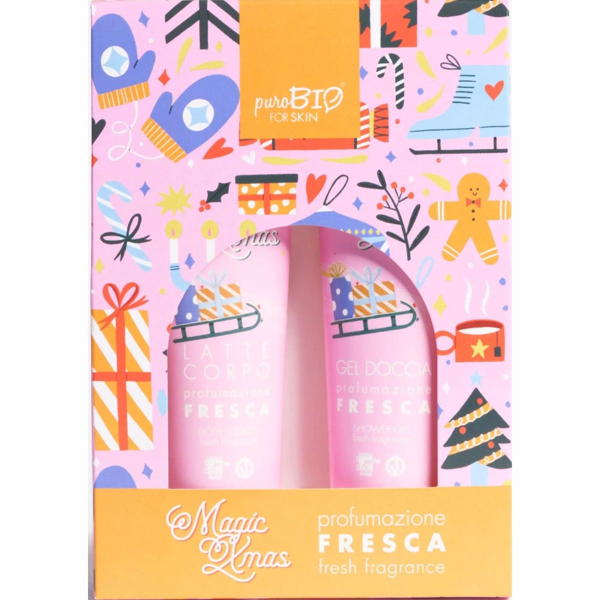 Purobio For Skin Kit Gel De Ducha Fragancia Fresca 150ml + Leche Corporal 150ml-1