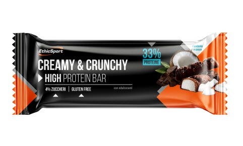 EthicSport Creamy&Crunchy Barretta Proteica Fondente E Cocco 30g