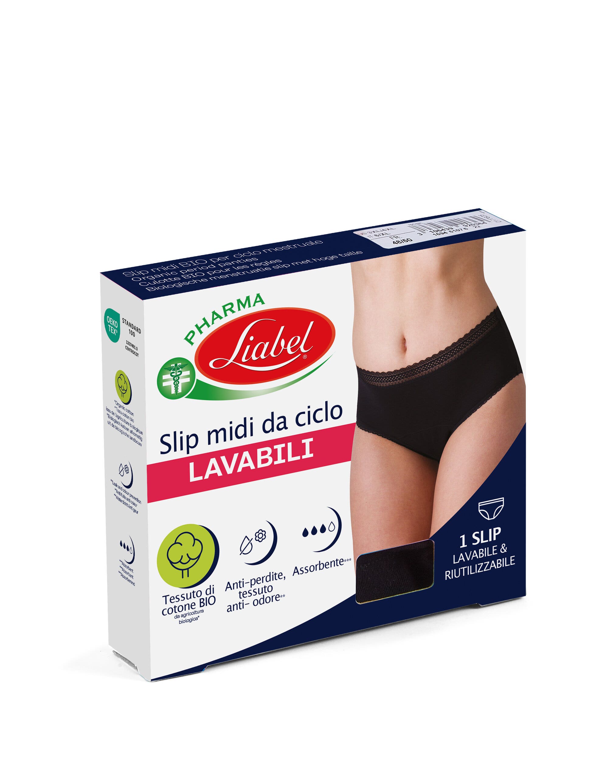 Braguitas para el periodo Liabel Pharma de cintura alta, talla 4