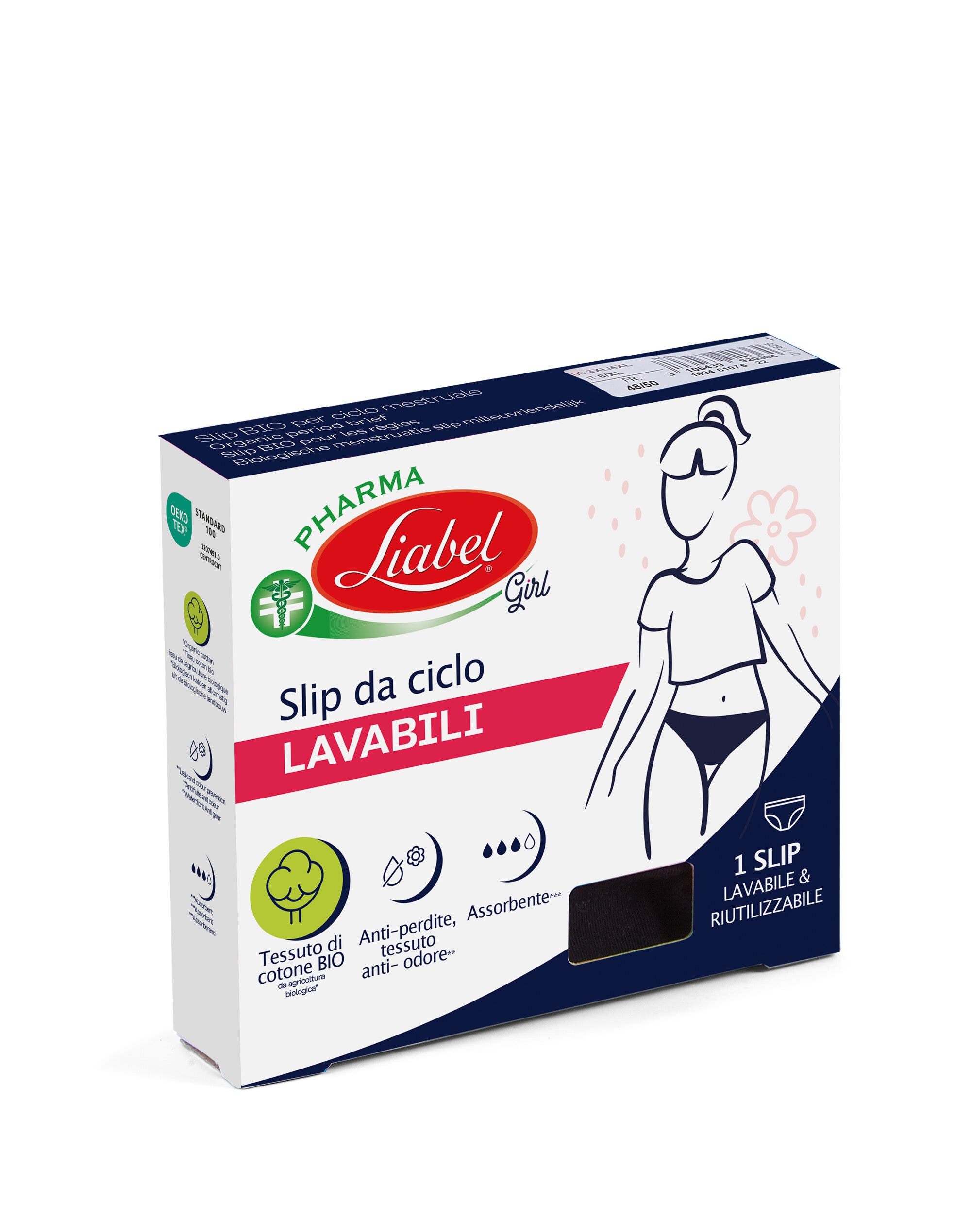 Liabel Pharma Braguitas para el periodo para niñas, talla 14 años