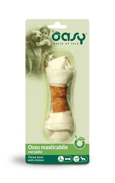 Oasy Snack para Perros Hueso Masticable con Pollo Talla L 67g-2