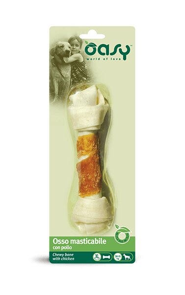 Oasy Snack para Perros Hueso Masticable con Pollo Talla XL 98g-2
