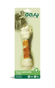 Oasy Snack para Perros Hueso Masticable con Pollo Talla XL 98g-1