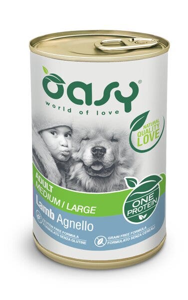 OASY WET DOG ONE AGNELLO 400G-1