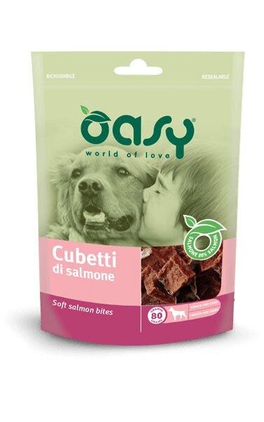 Oasy Snack para Perros Dados de Salmón 80g-2