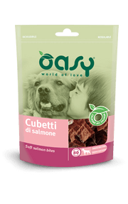 Oasy Snack para Perros Dados de Salmón 80g-1