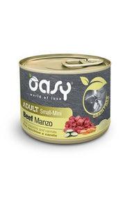 Oasy Grain Free Comida húmeda de ternera para perros adultos de tamaño pequeño/mini 200 g