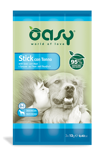 Oasy Snack per Cani Stick con Tonno 3x12g