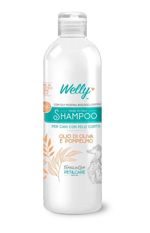 Welly Shampoo Olio Di Oliva E Pompelmo Per Cani Con Pelo Corto 250ml