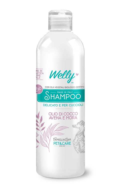 Welly Shampoo Olio Di Cocco Avena & Mora Per Cani Cuccioli 250ml