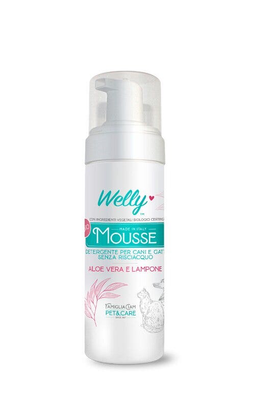 Welly Mousse Aloe Vera & Lampone Per Cane E Gatto 150ml