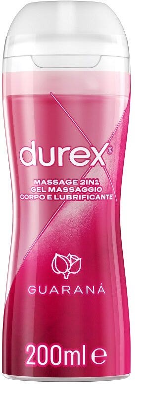 Durex Massage 2 en 1 Gel de Masaje Corporal y Lubricante Guaraná 200 ml