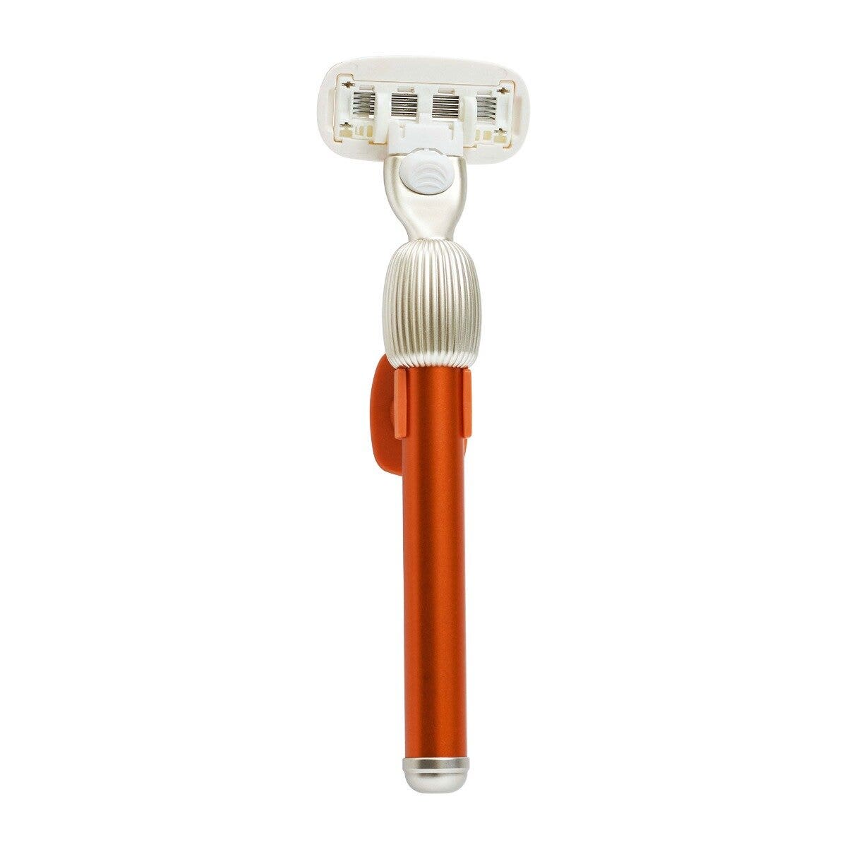 Fler The Razor Starter Set Rasoio + Supporto + 2 Testine Colore Sicily