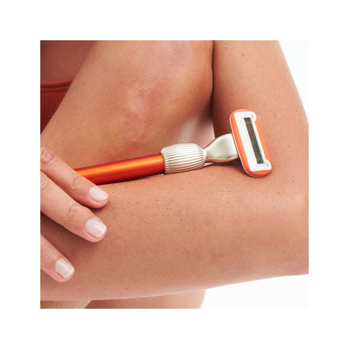 Fler The Razor Starter Set Rasoio + Supporto + 2 Testine Colore Sicily