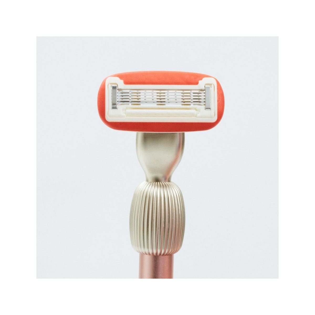 Fler The Razor Starter Set Rasoio + Supporto + 2 Testine Colore Blush