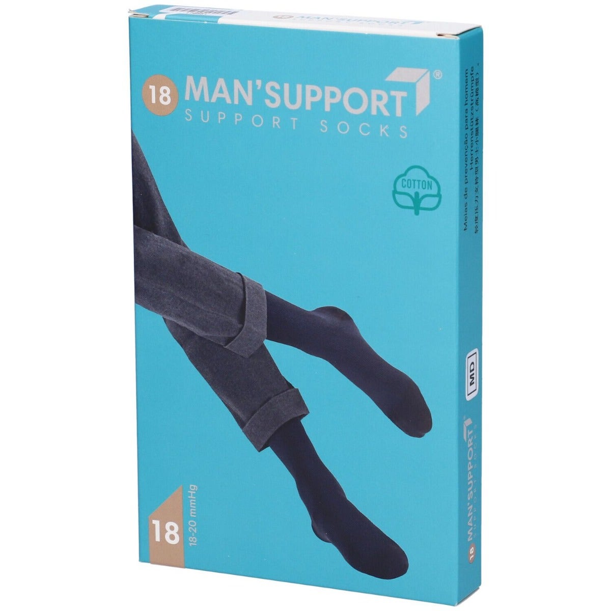 Man Support 18 Cotone Gambaletto 18 Nero 2-1