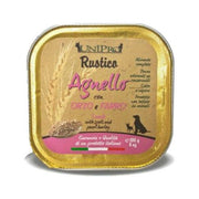 Unipro Rustico Comida húmeda de cordero, cebada y espelta para perros, bandeja de 100 g