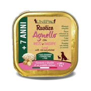 Unipro Rustico Comida húmeda de cordero, arroz y patatas para perros de 7 años en adelante, envase de 100 g