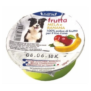Unipro Frutta Mela/Banana Alimento Complementare Per Cani 100g