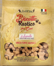 Unipro Galleta Rústica de Cordero, alimento complementario para cachorros y perros de raza pequeña, 300 g