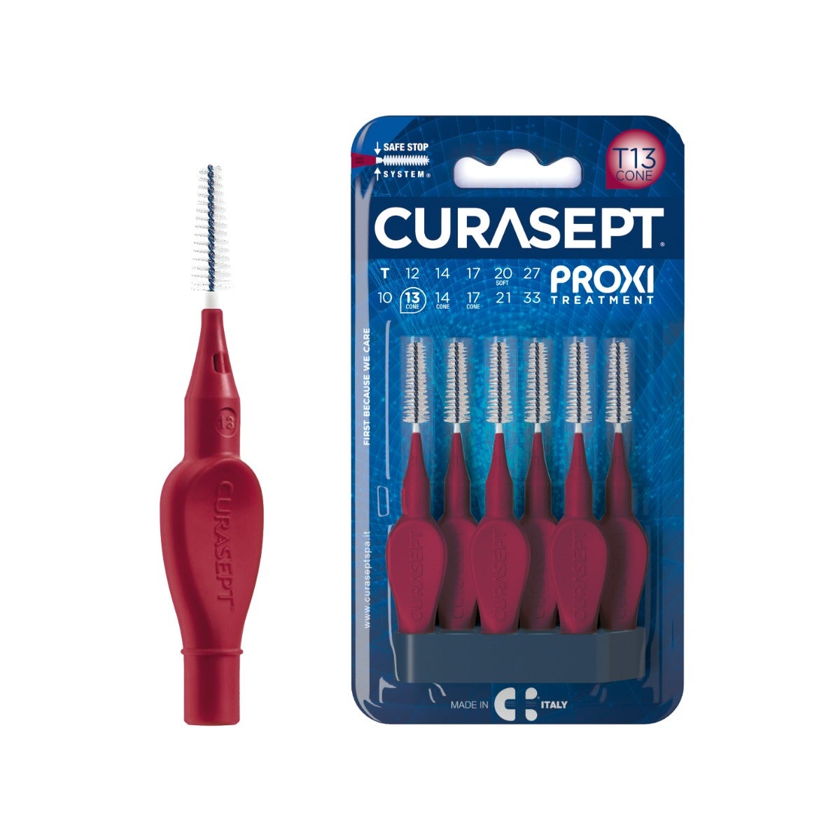 Curasept Cepillo Proxi T13 Cone Bordeaux 6 unidades