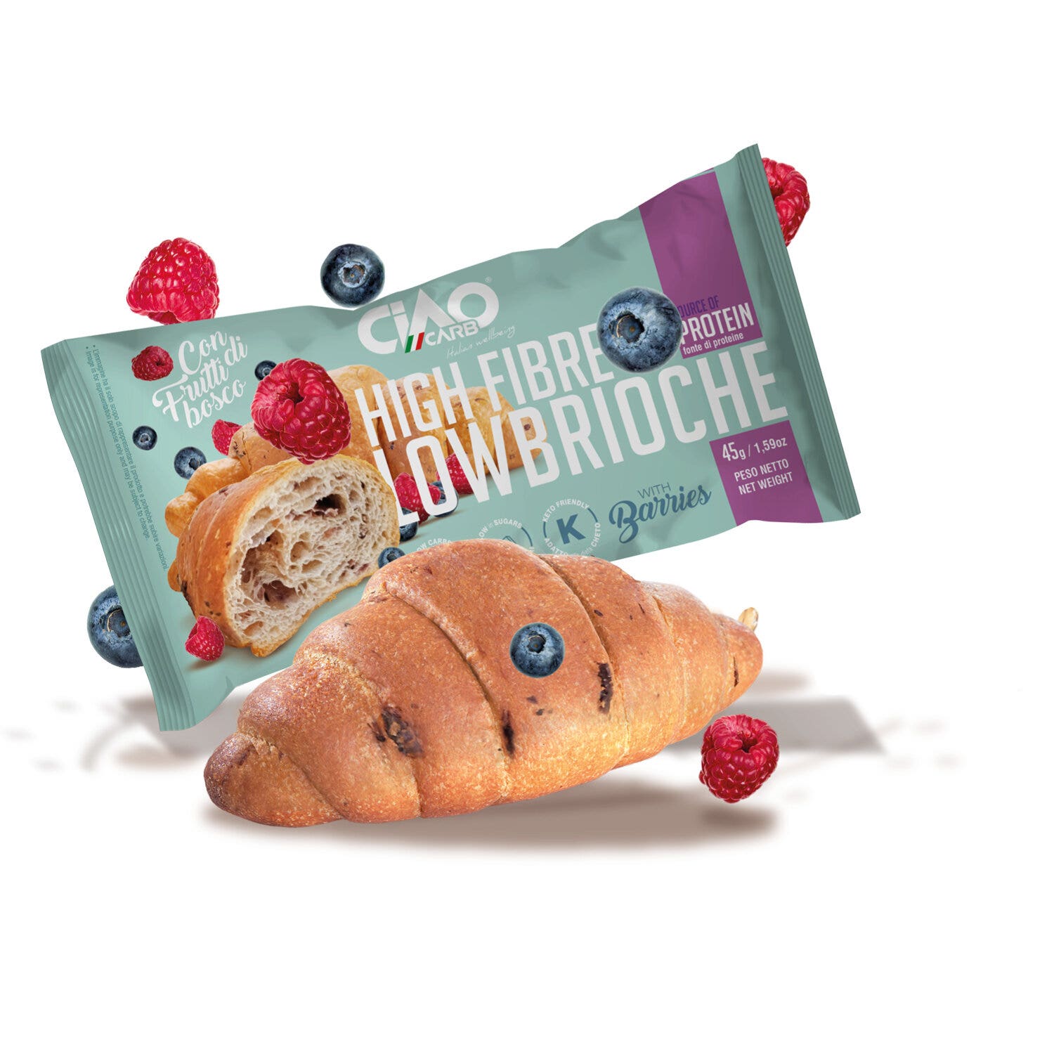Ciaocarb Stage 4 Lowbrioche Frutos del Bosque 45 g