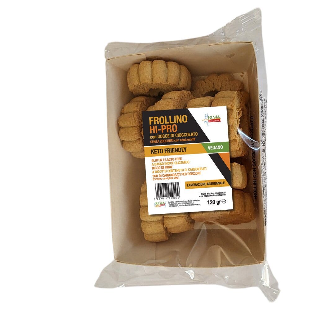 Galletas de mantequilla Keto Hi Pro con chispas de chocolate 120g-1