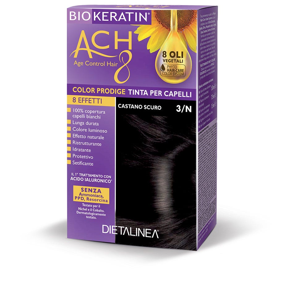Biokeratin Ach8 Hair Color 3/N Castaño Oscuro-2