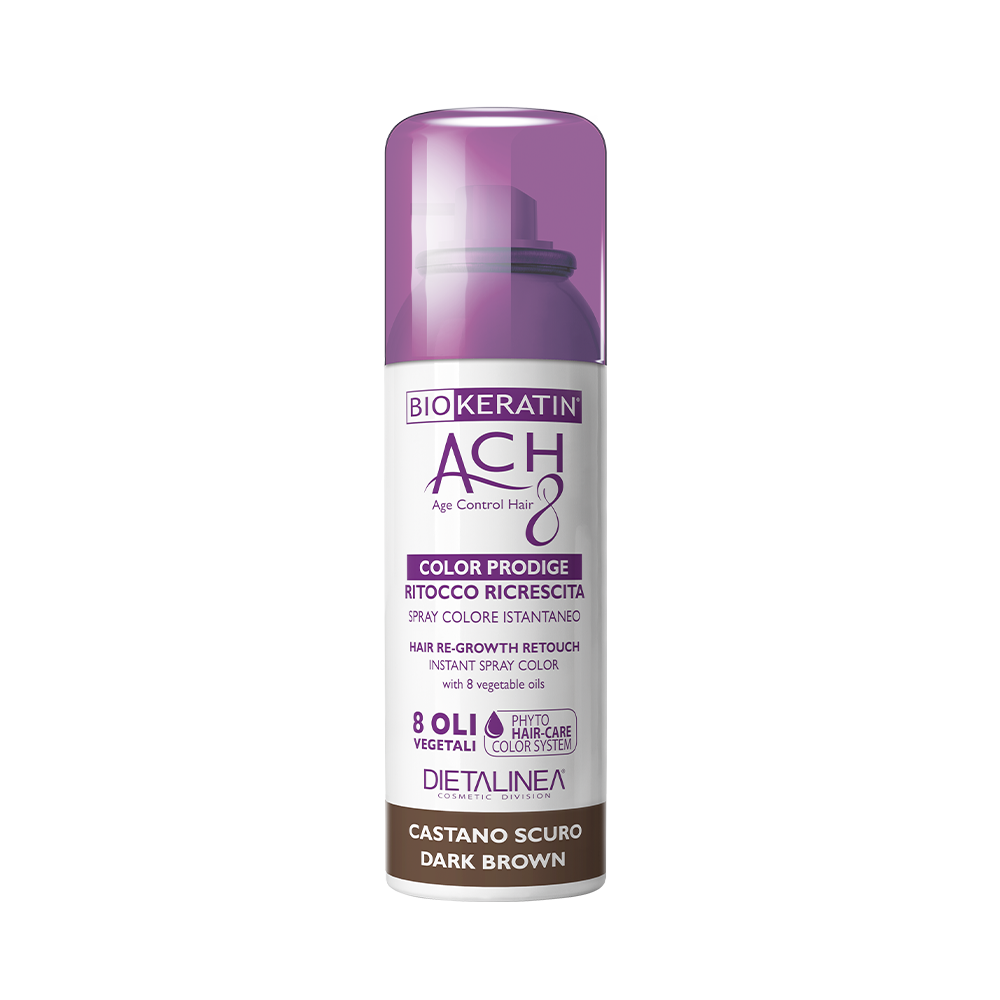 Biokeratin Ach8 Retoque Spray Recrecimiento Castaño Oscuro 75ml-2