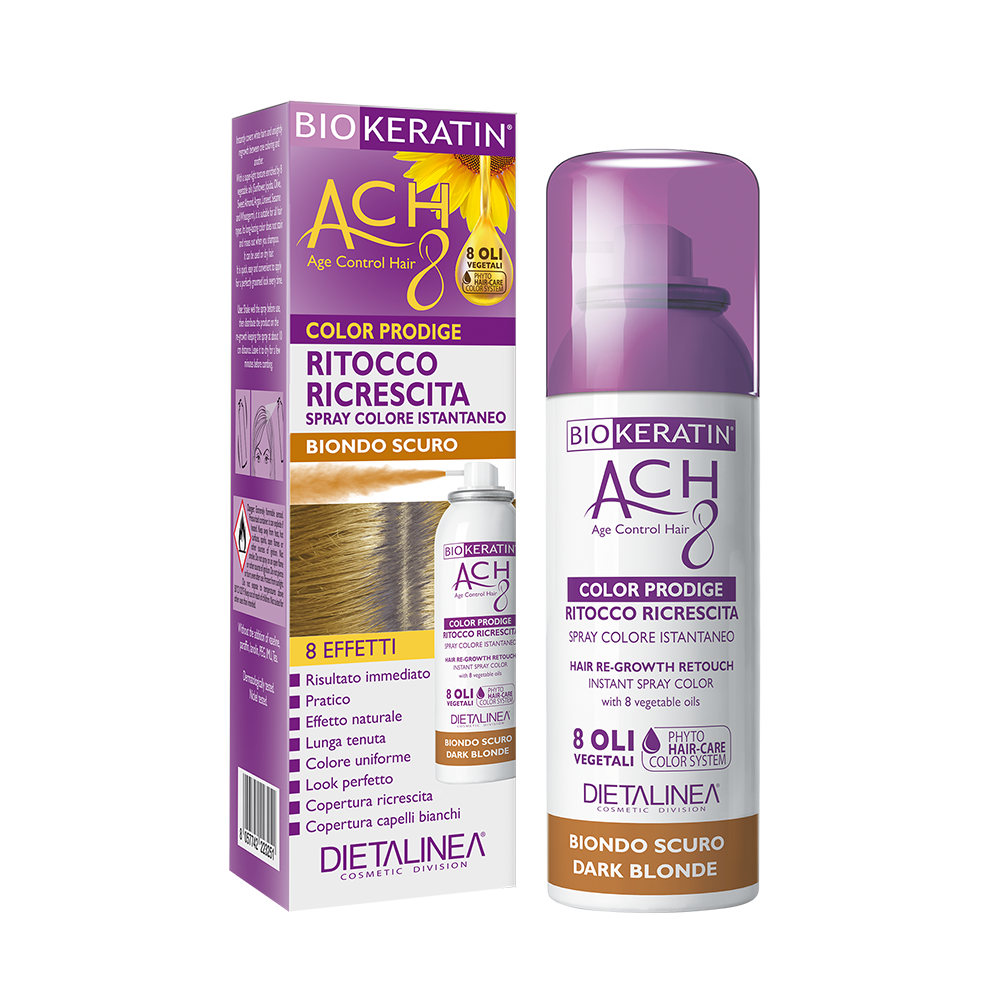 Biokeratin Ach8 Spray Retoque Recrecimiento Rubio Oscuro 75ml-1