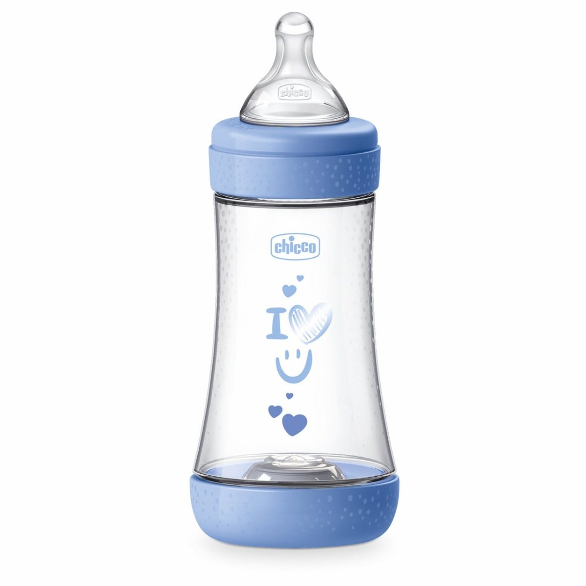 Chicco Biberón para recién nacidos Perfect 5 Biberón azul flujo medio 240 ml 2 meses+