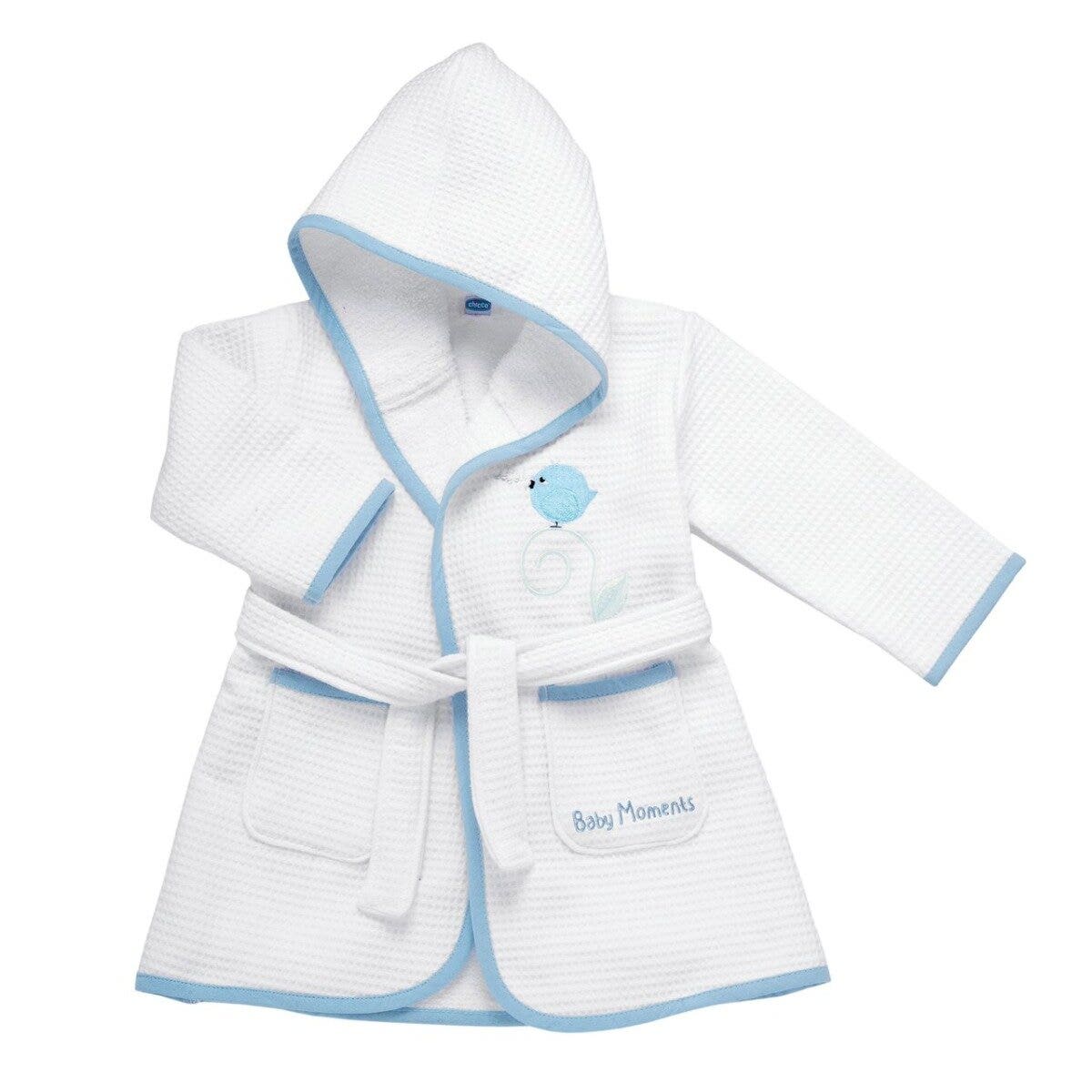 Chicco Accappatoio Tenero Uccellino Azzurro 12Mesi+