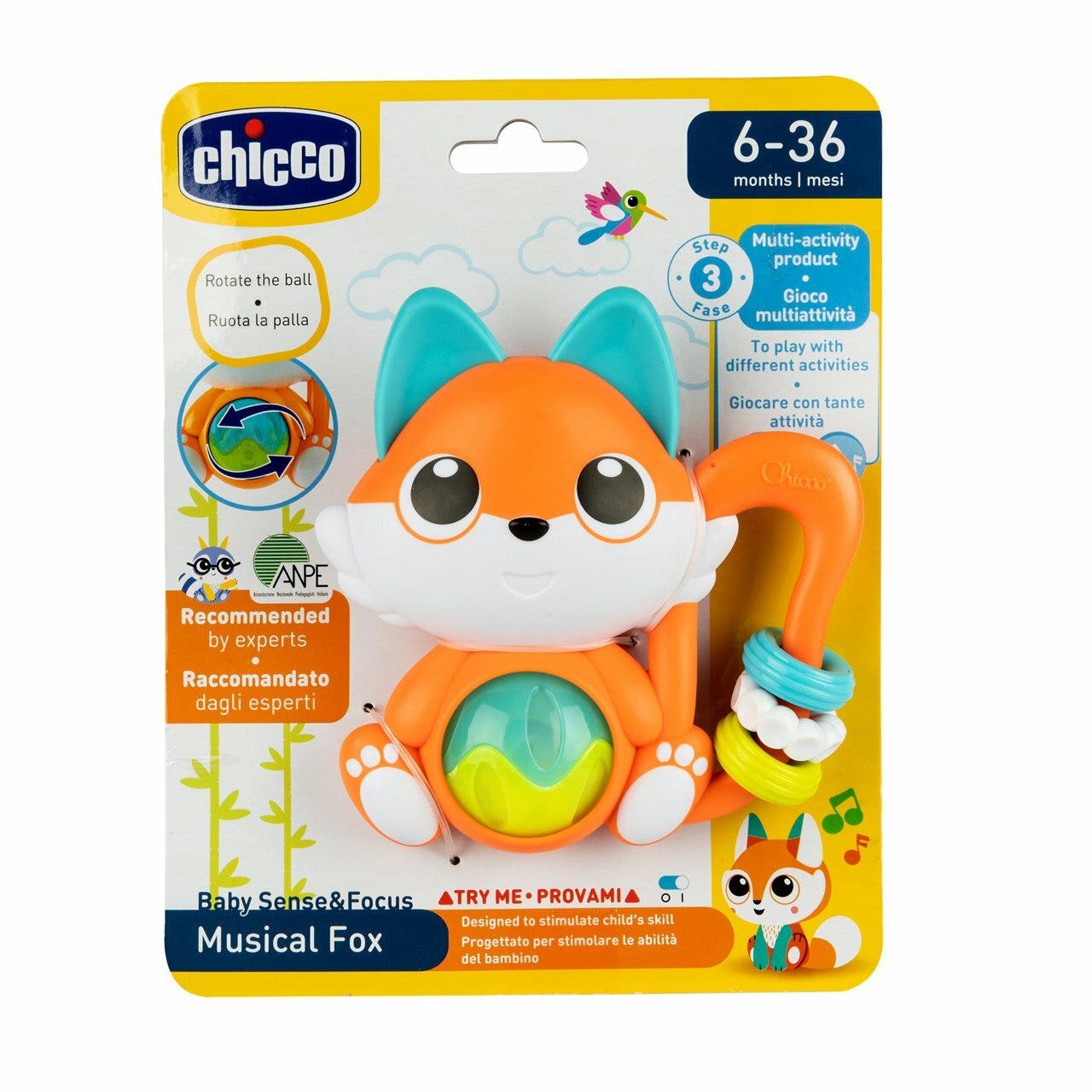 Chicco Juego electrónico Trillino Zorro 6-36 meses