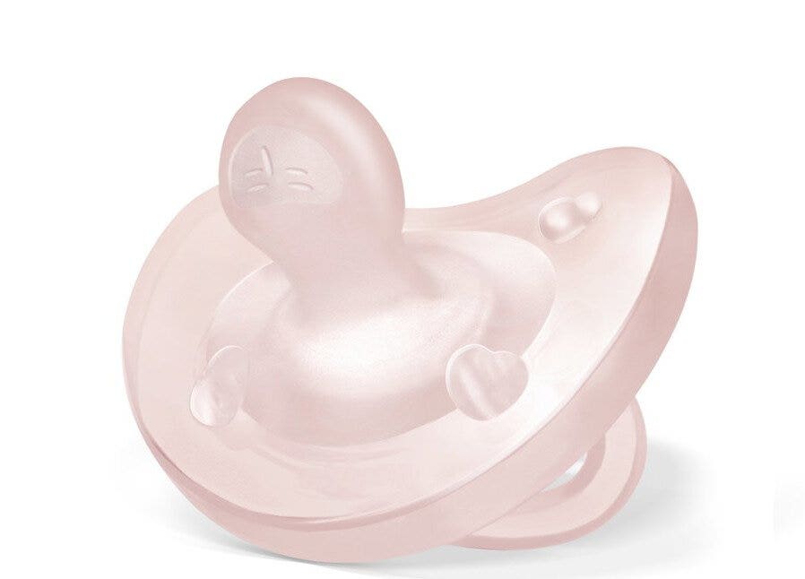 Chicco Chupete de silicona rosa 2-6 meses 1 unidad