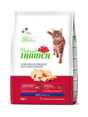 Croquetas de Pollo Natural Trainer para Gatos Adultos Bolsa 3kg-2